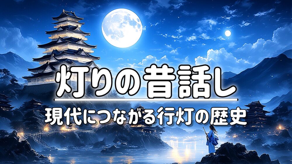 灯りの昔話。現代につながる行灯の歴史