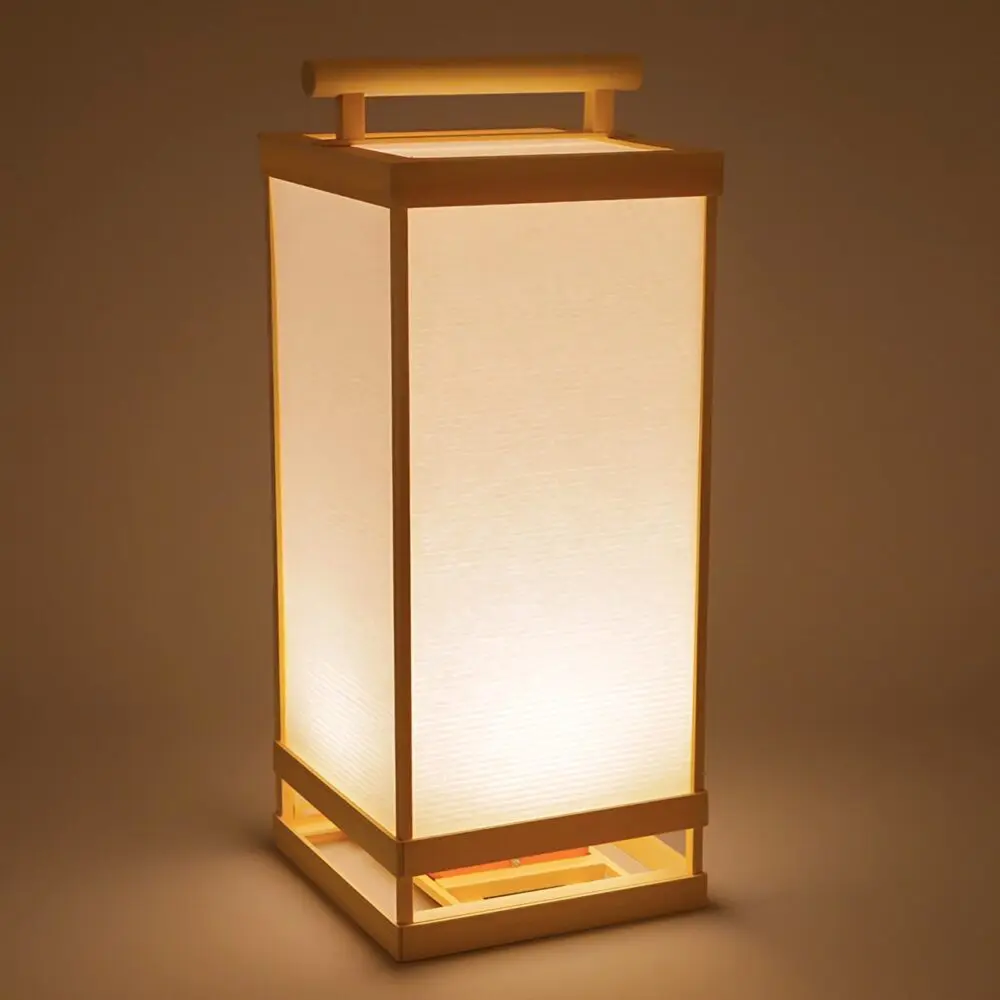 灯り箱【進】25cm人感センサー置き行灯〜江戸の照明器具 - 和広真