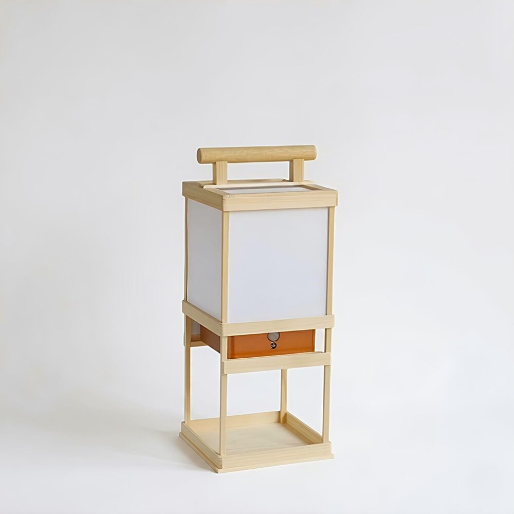 灯り箱「敷」人感明暗センサーライト | 25cm手持ち行灯〜江戸の照明器具 ランプ/ランタン