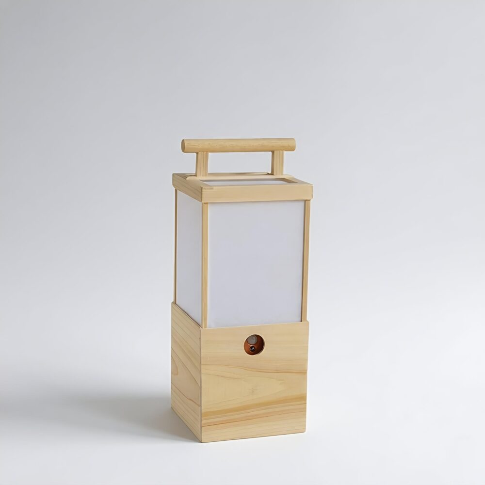 高さ25cm 人感センサー 灯り箱「月」消灯