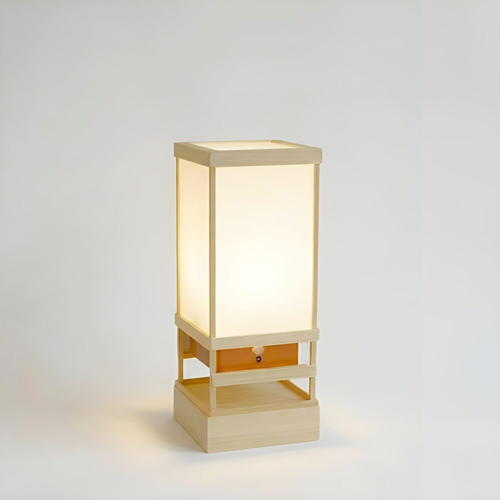 灯り箱「床」人感明暗センサーライト | 25cm置き行灯〜江戸の照明器具 ランプ/ランタン