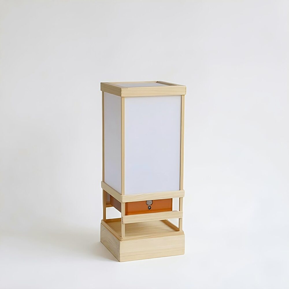 灯り箱「床」人感明暗センサーライト | 25cm置き行灯〜江戸の照明器具 ランプ/ランタン