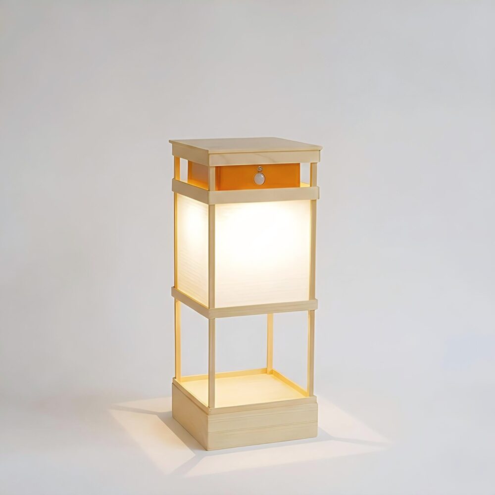 灯り箱「佇」人感明暗センサーライト | 25cm置き行灯〜江戸の照明器具 ランプ/ランタン