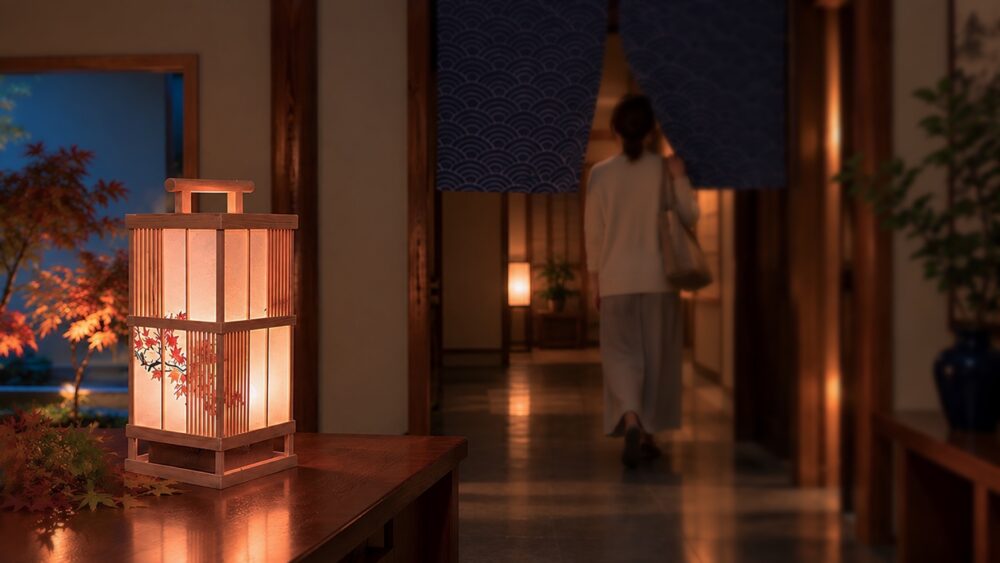 紅葉のライトアップを自宅で。下町の灯火【紅葉】