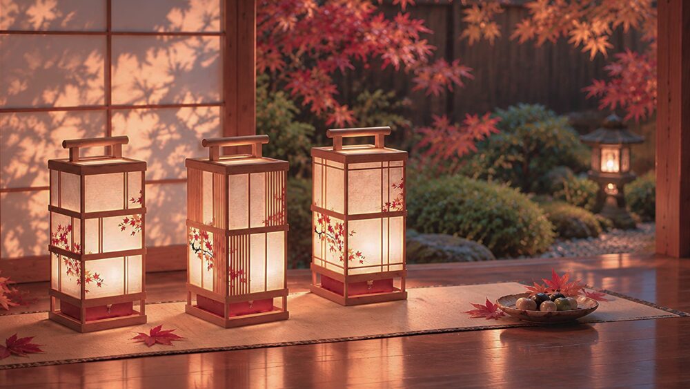 紅葉のライトアップを自宅で。下町の灯火【紅葉】